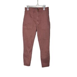 Abercrombie & Fitch Ultra High Rise Super Skinny Ankle Pants Burnt Orange Size 2